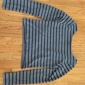black and grey crop top